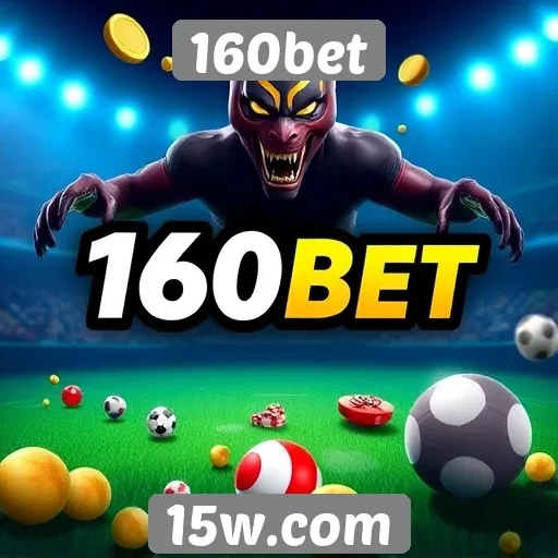 Diversidade de jogos disponíveis na plataforma 160bet