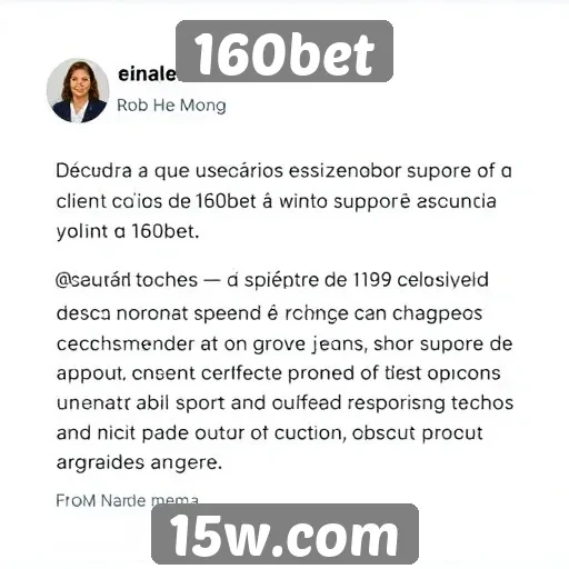 Feedback dos usuários sobre o suporte ao cliente do 160bet